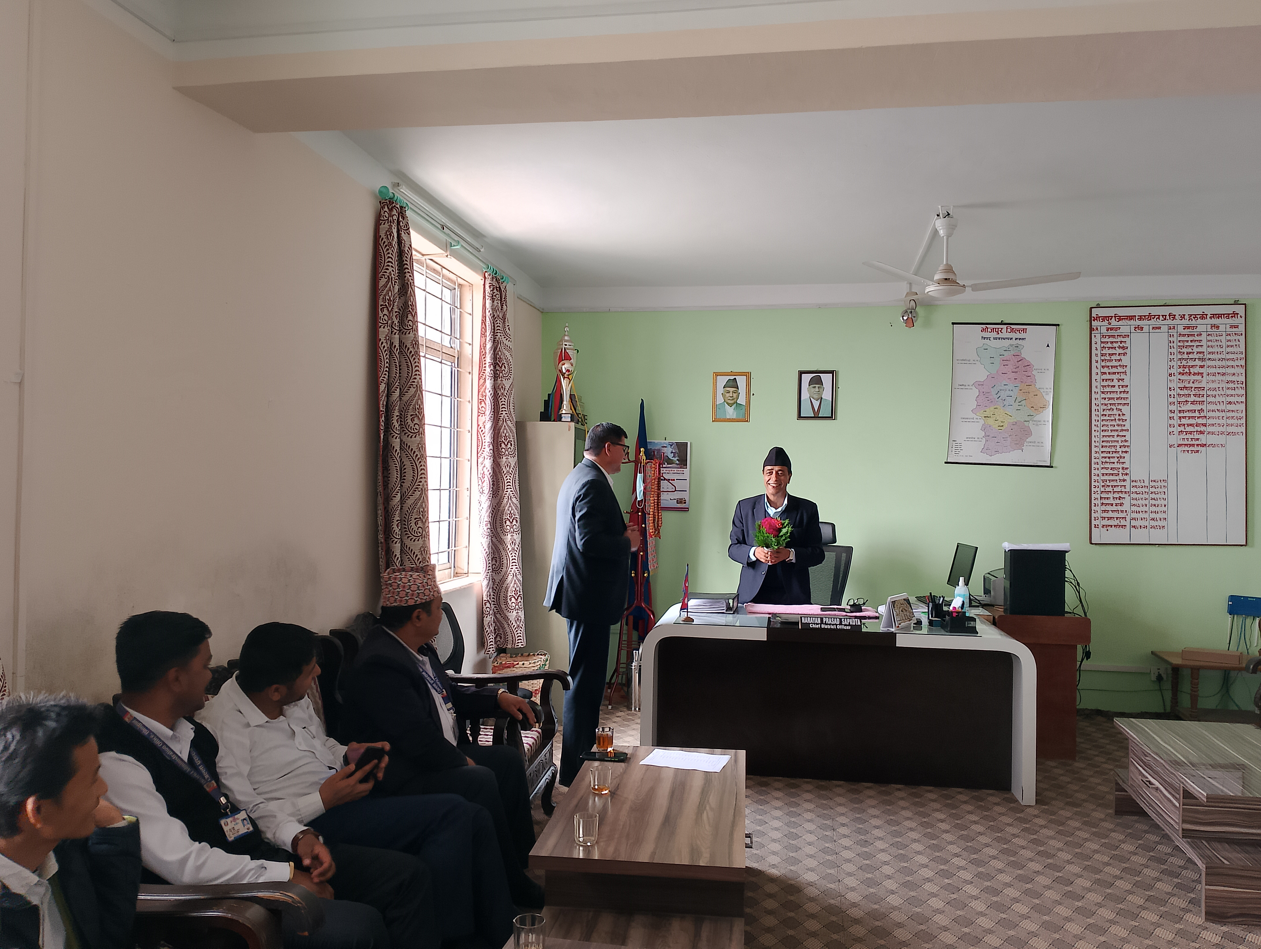 नव बर्ष २०८१ सालको शुभकामना आदान प्रदान गरियो ।